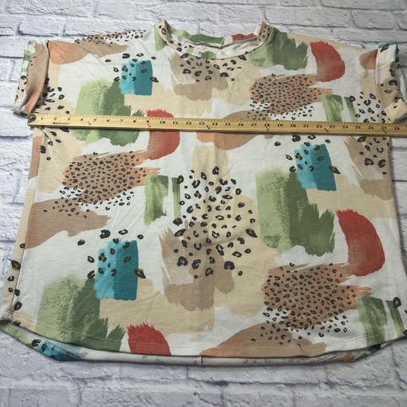 ODDY Multicolor Abstract Print Blouse. Size 2X - Picture 3 of 7